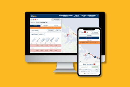 baybus website on desktop and mobile 1200x800