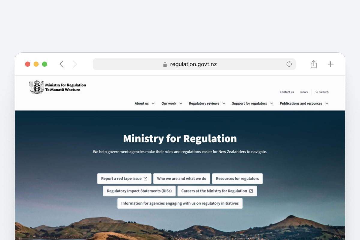 Ministry for Regulation